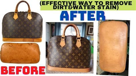 how to get water stains out of louis vuitton leather|louis vuitton leather treatment.